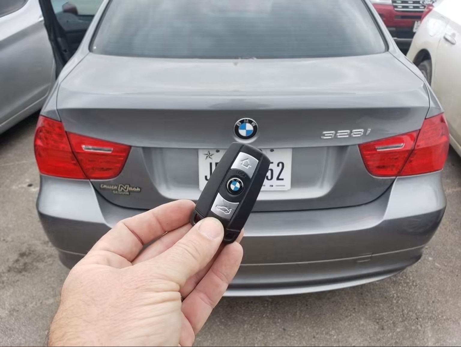 BMW 328i with a completed replacement key fob
